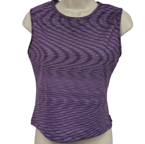 Spalding Active Wear Sleeveless Cropped Top Sz L - Picture 1 of 11